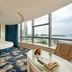 Xiamen Harbor Bay Hotel (Zhongshan Road First Wharf Store) room with curved window and harbor view in Xiamen
