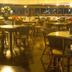 Garden Hotel in Campina Grande restaurant terrace with round tables and wicker chairs