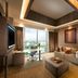 DoubleTree by Hilton Hotel Jakarta - Diponegoro suite with city view, sofa, desk and bedroom