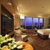 C&D Hotel Quanzhou room with two beds and large window city view in Quanzhou
