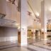 Spa&hotel Resort Furano La Terre lobby in Nakafurano with high ceilings and polished tile floors