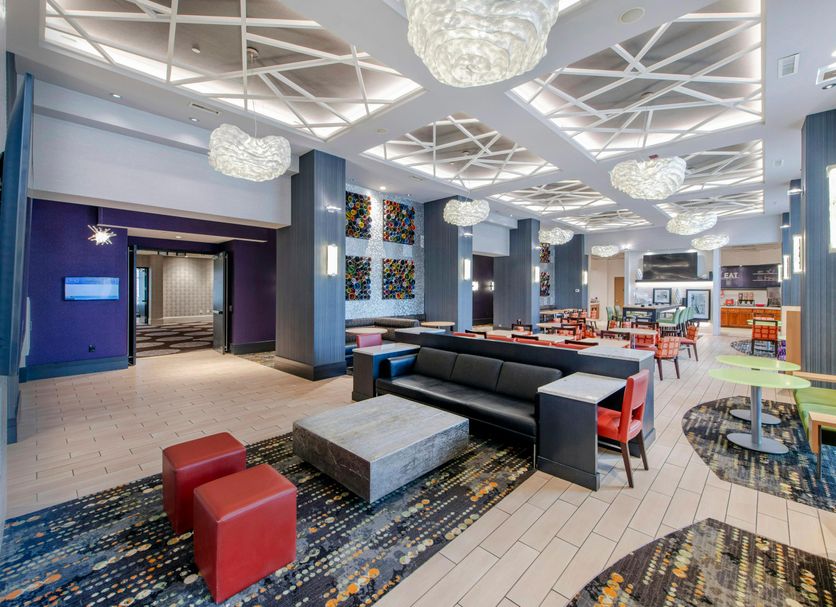 Hampton Inn & Suites Raleigh-Durham Airport-Brier Creek lobby with seating area in Raleigh