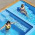 Crystal Suites Suvarnabhumi Airport in Bangkok with rooftop pool and two guests relaxing in water