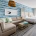 Hyatt Place Panama City Beach/Beachfront room with sofa, bed, and balcony ocean view in Panama City Beach
