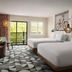 Holiday Inn Express & Suites Solana Beach-Del Mar guest room with two beds and balcony doors