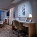 Palms Casino Resort Las Vegas suite with desk, chaise lounge and city view