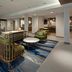 Fairfield by Marriott Inn & Suites Seattle Sea-Tac Airport lobby with seating area and blue patterned rug