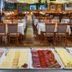 Hotel Barátság Hajdúszoboszló dining room with buffet cold cuts, cheese and seating