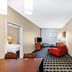 TownePlace Suites by Marriott Tulsa North/Owasso in Owasso, suite with separate bedroom, living area and dining table