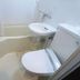 Hot Spring Hakuba Symphony in Hakuba bathroom with toilet, sink, and compact tub