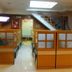 Hotel Sogo Quezon Avenue in Manila, interior with booth seating and staircase