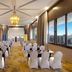 Golden Tulip Westlands Nairobi conference room with white-covered chairs, tables and city views