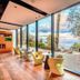 Nof Hotel Haifa lounge with floor-to-ceiling windows and sea view seating