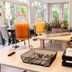 Breakfast buffet at Garner Hotel Oberhausen By IHG in Oberhausen with juice dispensers and pastries