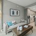 Coda on Half, a Placemakr Experience suite in Washington, D.C. with kitchen and living area