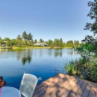 Ocean Shores Retreat with Porch and Canal Views!