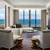 Parklane, a Luxury Collection Resort & Spa, Limassol lounge with sea-view windows and modern seating in Pyrgos