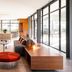 Andaz Scottsdale Resort & Bungalows lobby with lounge seating and floor-to-ceiling glass doors in Scottsdale