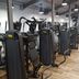 Aparthotel Baden gym with cardio and strength machines on wood flooring in Baden