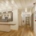 Cunda Piano Otel in Ayvalik lobby with reception desk, wood floors and stone accent wall