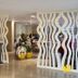 Brasília Imperial Hotel e Eventos lobby entrance with wavy divider panels and seating area in Brasilia