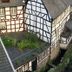 Haus Stehlings in Monschau, half-timbered hotel beside a stream with riverfront balcony