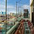 Moxy NYC Lower East Side rooftop lounge with city skyline views in New York