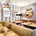 Leonardo Hotel Wolfsburg City Center dining room in Wolfsburg with mirrored pendant lights and booth seating
