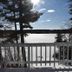 Lakeside Bed & Breakfast in Florence with a snowy lake view from a balcony