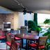 TownePlace Suites by Marriott Savannah Airport patio seating with grill, fireplace and garden view in Savannah