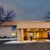 La Quinta Inn by Wyndham Minneapolis Airport Bloomington entrance at dusk in Bloomington