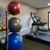 Courtyard by Marriott Dulles Airport Herndon/Reston gym with treadmills, stability balls, kettlebells