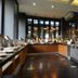 Marine Beach Hotel Pattaya in Jomtien buffet dining area with display cases and polished dark floors