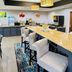 Quality Inn Danville - University Area breakfast area with granite island, bar stools and beverage station