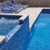 Apartments Antonio in Cavtat with outdoor pool, bubbling hot tub and sun loungers by the deck