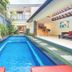 De' Bharata Bali Villas in Kuta: private outdoor pool beside a villa courtyard and covered lounge area