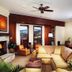 The Osprey at Beaver Creek lounge with fireplace, sectional seating and mountain-view balcony