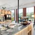 Aiden by Best Western Haugesund Airport breakfast buffet with cold cuts, fruit and coffee in Avaldsnes