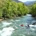 Hotel Snö Condes del Pallars in Rialp, river rafting on a mountain river beside trees