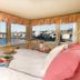 Beach & King Street Inn room with king bed and panoramic Rockport harbor views
