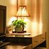 Beijing Northern Langyue Hotel Financial Street Branch room with TV, lamp, and potted plant in Beijing
