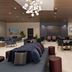 Hotel Lela Wilmington, Tapestry Collection by Hilton lounge with seating, bar and chandelier lighting in Wilmington