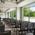 The Westin Reston Heights meeting room in Reston with rows of chairs and large windows
