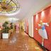 Mercure Reggio Emilia Centro Astoria lobby with stained-glass ceiling and polished marble floor
