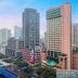 Ji Hotel Guiyang Fountain exterior with city skyline view in Guiyang