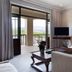 Asara Wine Estate & Hotel, Stellenbosch suite with balcony and mountain views, seating area and TV