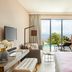 Nido, Mar-Bella Collection in Agios Ioannis Peristeron room with balcony sea view and pool beyond