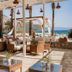 Ekincik Beach Hotel in Ekincik with shaded seaside terrace seating and ocean views