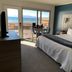 Crown Motel Kings Beach guest room with king bed and ocean view balcony