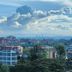 Rainbow Ruiru Resort, Nairobi skyline view with city buildings and cloudy sky